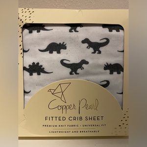 Copper Pearl Fitted Crib Sheet